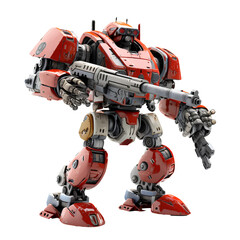 Robots for use in war on transparent background PNG