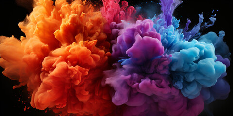 Obraz premium creative color cloud - an artificially generated colorful and creative design