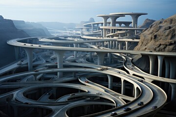 Highway interchange construction