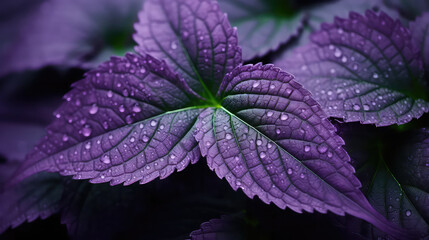 Shiso Leaves purple leaf  beauty of nature 