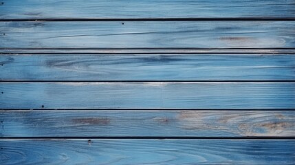 Obraz premium Blue wooden planks background.