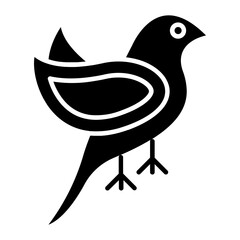 Bird Glyph Icon
