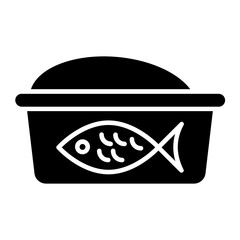 Cat Food Glyph Icon