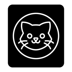 Cat Food Glyph Icon