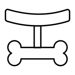 Dog Collar Outline Icon