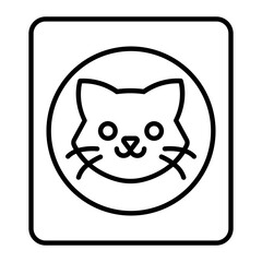 Cat Food Outline Icon