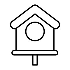 Bird House Outline Icon