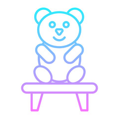 Pet Table Gradient Icon