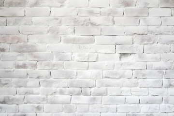 Whitewashed brick wall background.