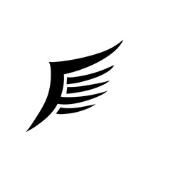 Angel Wings Bird Fly Symbol Logo Icon Abstract Sign
