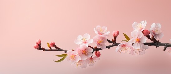 Obraz na płótnie Canvas Blooming peach tree