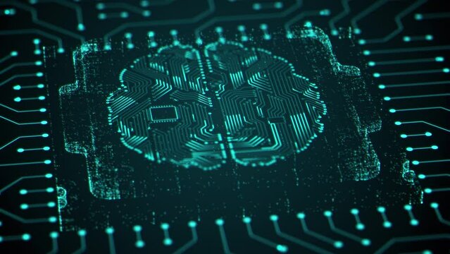 AI artificial intelligence and data mining. Chat deep learning. Computer chip technology. Futuristic cyber innovation automation and autonomous brain. Chat text generative AI. Neural network 3D