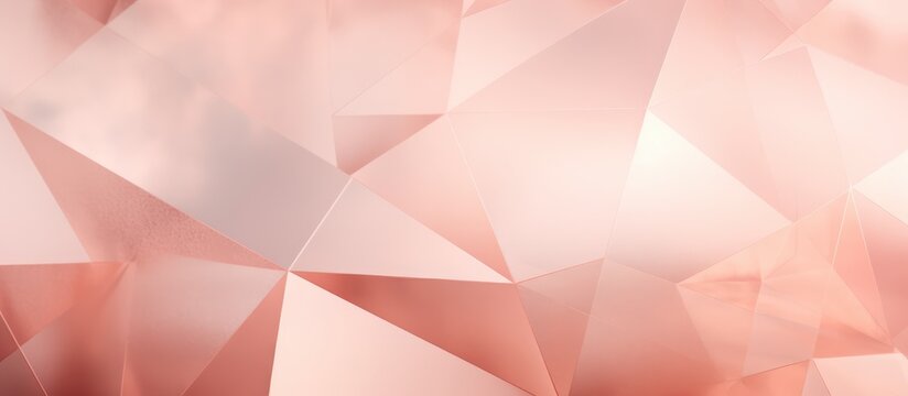 Luxurious background with geometric elements featuring rose gold and a clean aesthetic