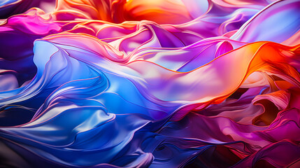 Fototapeta premium Iridescent Wonders: Fluid Details in a Hyperrealistic Close-up