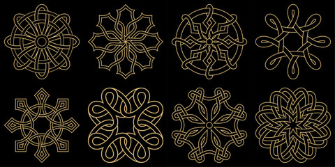 A set of retro-style patterns. Vector.