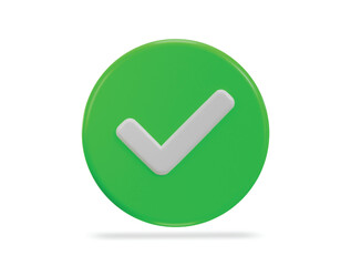 3d check mark icon