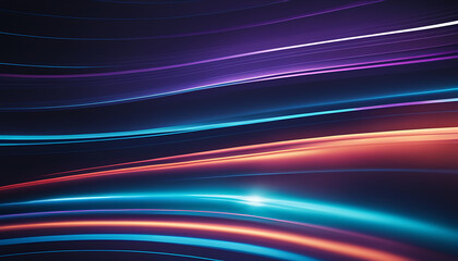 abstract background with colorful lines, Massive Neon Wave Backdrop 