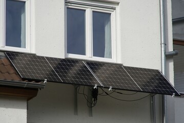 Balcony power plant as a terrace roof