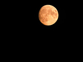 Der Mond am 27.September 2023 über Templin © silbertaler