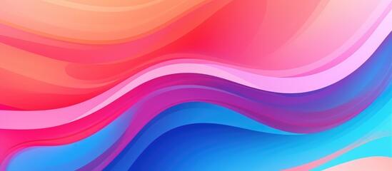 Colorful gradient abstract art print with vibrant stripes design and modern movement