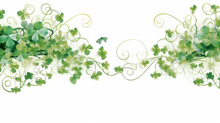 St Patricks Day graphics with copy space