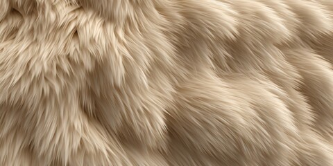 Background of flowing beige fur texture