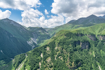 Obraz premium Caucasus Mountains in Kazbegi, Georgia