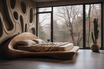 bedroom with bed and window