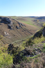 A winding road through a valley
