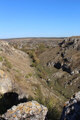 A river running through a rocky landscape