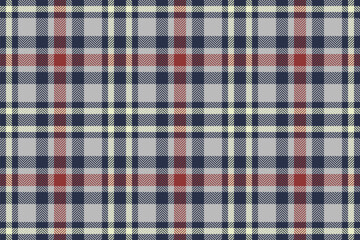 Tartan plaid textile of background vector texture with a check pattern seamless fabric.