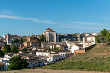 View from the mountain of the town of Chinchón, Madrid.