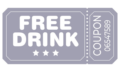 Ticket, Retro ticket, cinema, theatre, circus and other events, free drink Ticket.