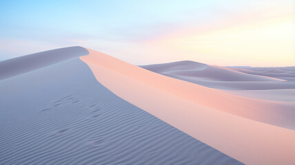 Fototapeta na wymiar Minimalist Desert Landscape, Close-Up View