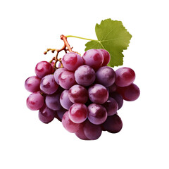 Fototapeta premium Grapes Isolated on Transparent Background - Fresh and Juicy Grape Clusters