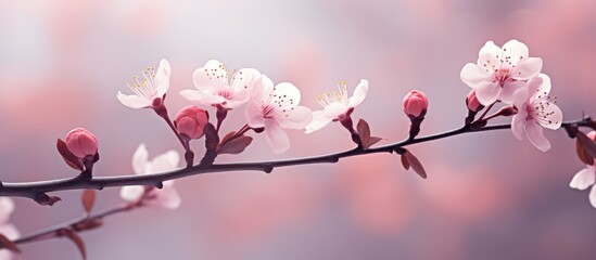 Abstract nature background lovely pink spring flower