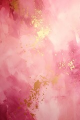 Fond abstrait lumineux, rose et or avec des taches granuleuses. Idéal comme papier peint de luxe. IA générative, IA