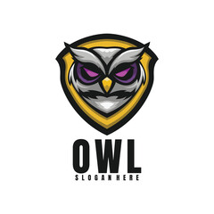 Fototapeta premium Illustration Head Owl Mascot Logo