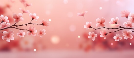 Gorgeous pink hue in the background with a blur