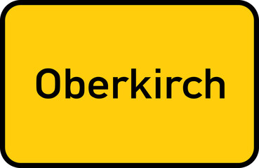 City sign of Oberkirch - Ortsschild von Oberkirch