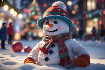 Seasonal Celebrations: Children and the Jolly Snowman