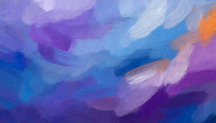 colorful oil paint brush abstract background blue purple