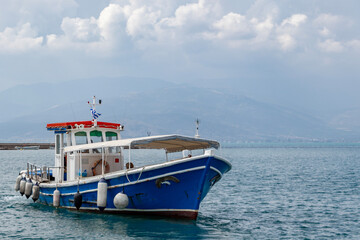 Greek boat on the sea