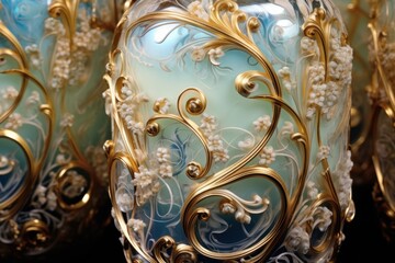 Ornate Opaline Overlays.