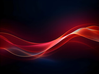Naklejka premium Dark abstract curve and wavy background with gradient and color, Glowing waves in a dark background, Curvy wallpaper design