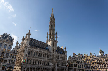 Fototapeta na wymiar Grand Place of Bruxelles in a sunny day