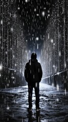 Fototapeta premium A Creative Manipulation of Beautiful Illustration During Rain