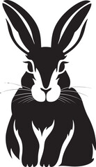 Easter Bunny Graphics in Vector Style Vectorized Easter Bunny Fun and Festive