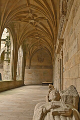 Santiago de Compostela, Galizia, il chiostro della cattedrale - Spagna