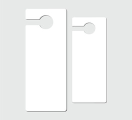 door hanger mockup layout design 